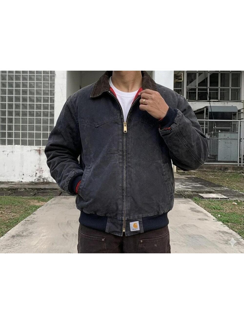 Vintage 90s Carhartt JQ2105 Santa Fe Jacket Black